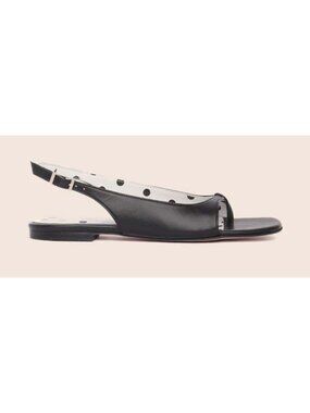 NWB Maguire Denia Black Leather Slingback Sandals Size EU 38 US 8 $230 [jb]